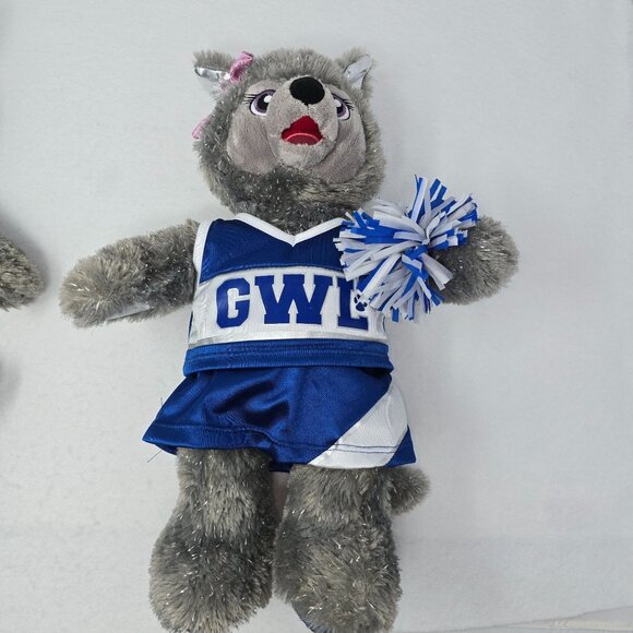 Build-A-Bear GWL Wiley & Violet 25th Great Wolf Plush Pair 16" Cheerleader - Picture 4 of 12